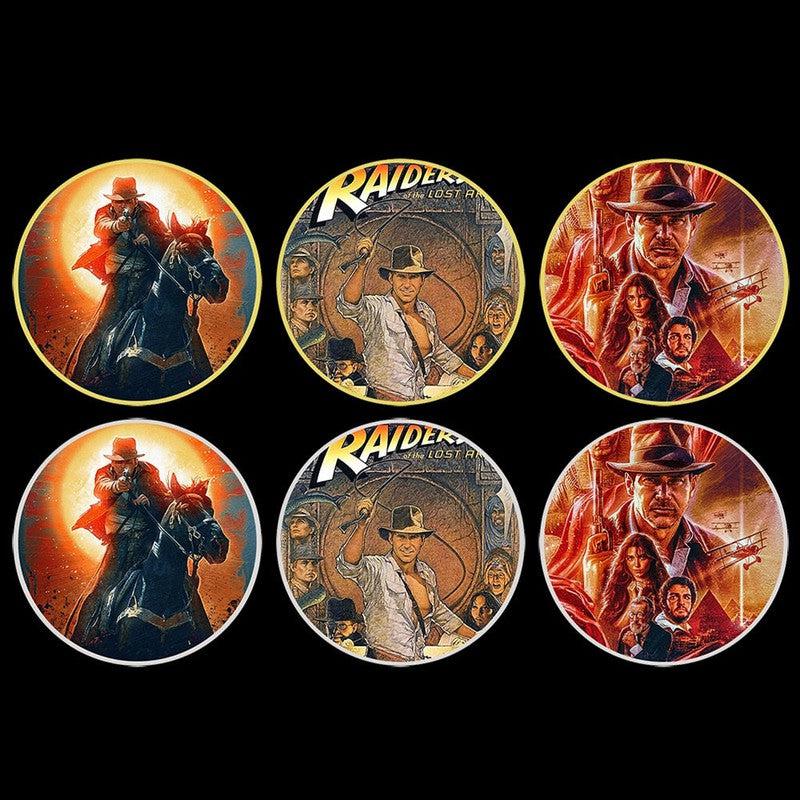 Indiana Jones Iconic Coin Set | Classic Movie Coin Sets in Protective Case | Collector's Choice